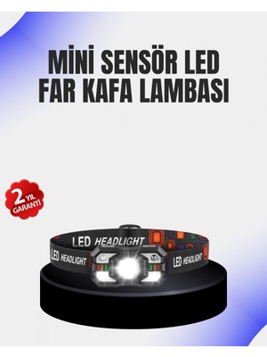 MiraLive Kamp ve Yürüyüş Için Sensörlü LED Kafa Feneri Ayarlanabilir
