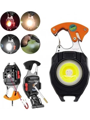 MiraLive El Feneri LED Anahtarlık Çok Fonksiyonlu Mini Çakmak Özellikli