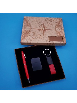 MiraLive Anahtarlık Çakmak ve Kalem Hediye Seti