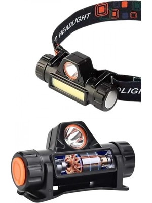 MiraLive Kafa Lambası Çalışma Işığı Kafa Feneri Şarjlı Mıknatıslı Fenerli