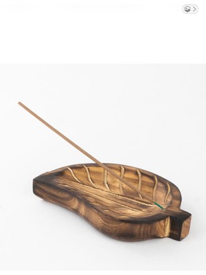 Mitr Dekoratif Yaprak Temalı Çubuk Tütsülük