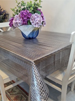 Başak Ev Tekstili Ithal Silinebilir Pvc Masa Örtüsü – Kaymaz Tabanlı, Kumaş Görünümlü Pvc Masa Örtüsü