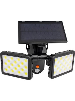 Derin Stok Sensörlü 36 Cob Ledli Solar Aydınlatmalı Duvar Lambası W770B