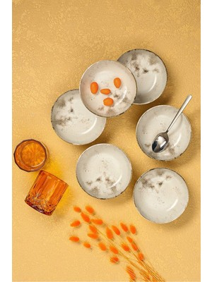 Şık 6'lı 13CM Salda Kase Seti, Modern ve Dayanıklı Tasarım