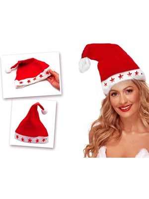 Practika Yılbaşı Özel Işıklı Noel Baba Şapkası