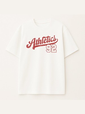 LTB Varsity Baskılı Beyaz T-Shırt