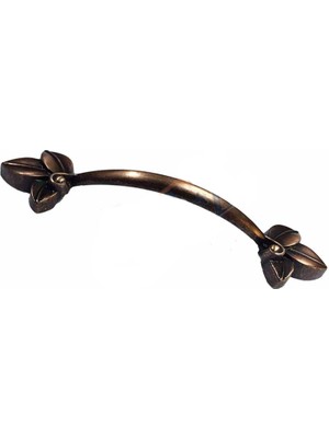 AyrStore Dekoratif Zamak Yaprak Kulp - 96MM, Eskitme, 100 Adet