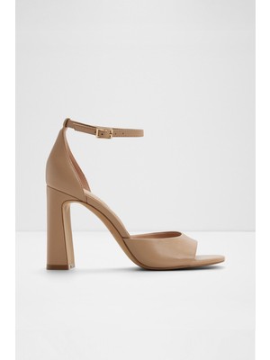 Aldo Florianna Sandalet Yüksek Topuklu Sandalet Abiye Sandalet - Naturel