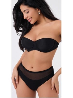 Esranın Dünyası Freshness 0025 Lazer Kesim Tül Yüksek Bel Bato Korse RSPER34-ESRDNS