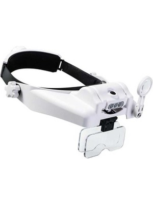 Derin Stok Class MG-820 Mercekli LED Işıklı Kafa Tipi Büyüteç