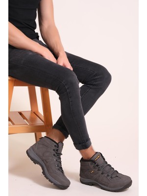 Tonny Black Tonnyblack Unisex Trekking Bot Füme V2RTS Su Geçirmez Rahat Taban Özelliği İle Kışlık Kullanım