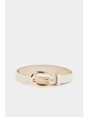 DeFacto Kadın Oval Toka Suni Deri Günlük Kemer H5027AXNS