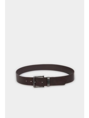 DeFacto Erkek Dikdörtgen Toka Suni Deri Günlük KEMER G9033AXNS