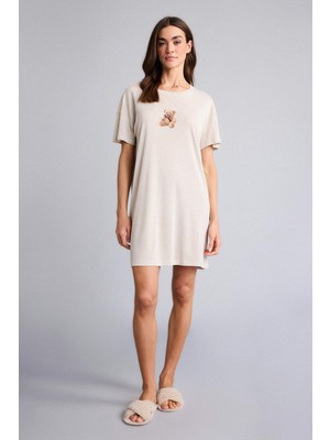 DeFacto Regular Fit Bisiklet Yaka Kısa Kollu Elbise G7969AX26SP