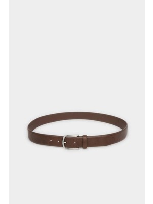 DeFacto Erkek Dikdörtgen Toka Suni Deri Klasik Kemer G9048AXNS