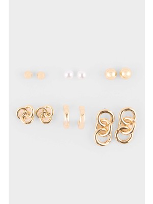 DeFacto Kadın 6lı KÜPE H1746AXNS