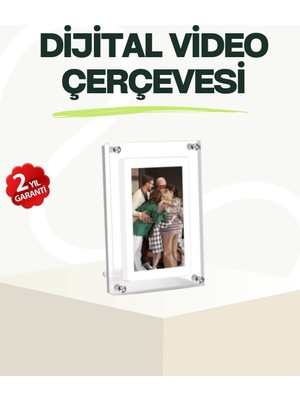 Eco Lounge Geniş Görüş Açılı 7 Inç IPS Dijital Çerçeve – Gerçekçi Renkler ve Netlik