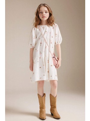 DeFacto Pamuklu Elbise Kız Çocuk G8073A826SP