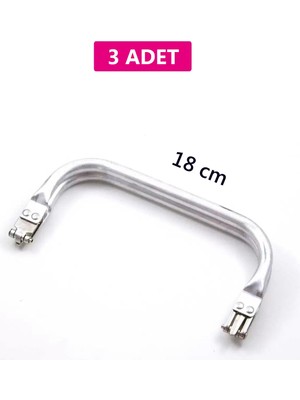 Marsilyan Gizli Metal Çanta Bursu – 3 Adet - 18 cm - Metal Çanta Aparatı Çanta Aksesuarı