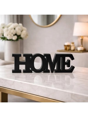 Nox Atelier Dekoratif Home Yazısı –  Modern Masaüstü Salon ve Raf Aksesuarı