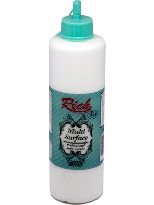 Rich Multi Surface Boya 2100 Beyaz Renk 500 ml Profesyonel Akrilik Boya Özelliği