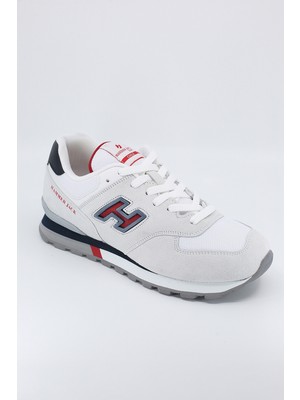 Hammer Jack Chile Hakiki Deri Beyaz Puruty-Laci-Kırmızı Erkek Spor Ayakkabı