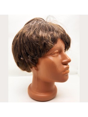 Marsilyan Kahve Renk Kısa Kesim Içi Astarlı Erkek Peruğu