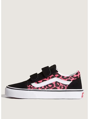 Vans Siyah - Pembe Kız Çocuk Yürüyüş Ayakkabısı VN000CYAFOC1-OLD Skool V