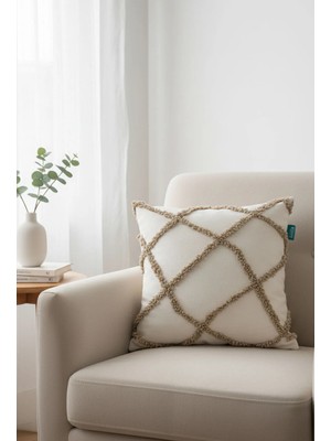 Rolivs Lumora– Cream Texture Punch Kırlent Latte Ton Iç Dolgusuz (Nk 1718)-06