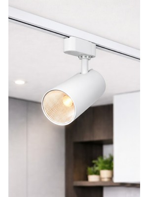 Hero Led 30 Watt LED Ray Spot - LED Spot Armatür 360 Derece Hareketli - Beyaz Kasa