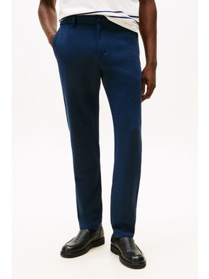 Tommy Hilfiger Erkek Pike Örgü Dokulu Daralan Paça Pantolon - Lacivert