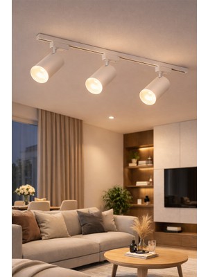 Hero Led 3 Adet Beyaz Kasa GÜNIŞIĞI RENK 30W Ray Spot+1 Mt. Raylı Mağaza ve Vitrin Armatürü – GÜNIŞIĞI IŞIK