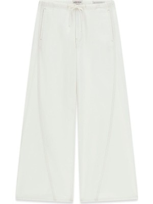 Guess Kadın Palazzo Kesim Bağcıklı Jean - Beyaz