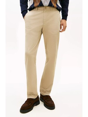 Tommy Hilfiger Erkek Regular Fit Twill Chino Pantolon - Bej