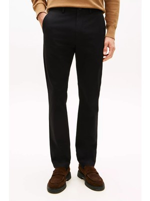 Tommy Hilfiger Erkek Regular Fit Twill Chino Pantolon - Siyah