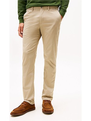 Tommy Hilfiger Erkek Denton Pamuklu Chino Pantolon - Bej
