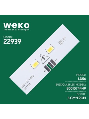 Derin Stok Buzdolabı Iç Aydınlatma Ledi LD56 8001 074 449 307387 2 Çipli