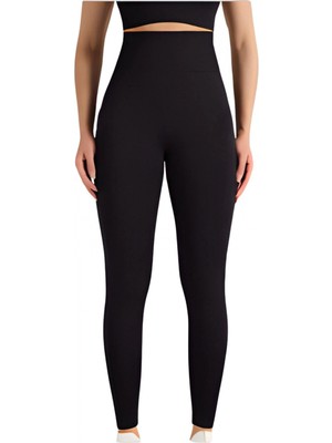 MiraLive Dikişsiz Düz Tayt  Kadın AK4251