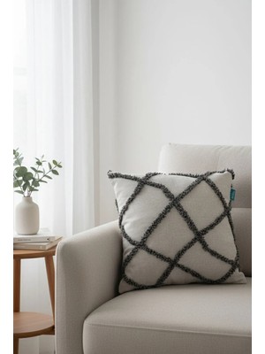 Rolivs Sofen Cream Texture Punch Kırlent 47x47 cm - NK 1720 (11)