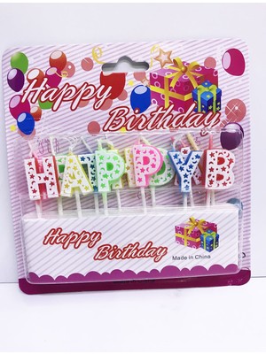 Marsilyan Happy Birthday Renkli Mum