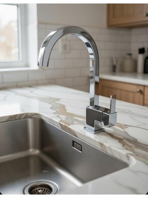 Hms Tuare Borulu Perlatörlü Mutfak Evye Batarya