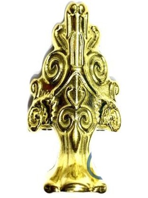 Marsilyan Lükens Sandık Ayağı, Kutu Ayak 4 cm - Sarı