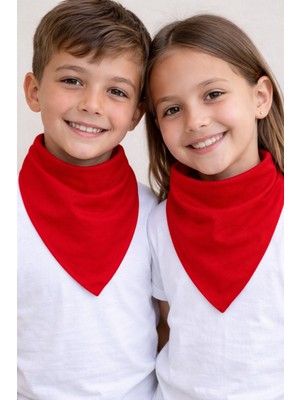 Sibel Günay Butik Kırmızı Kare Fular | Bandana | Unisex | 51*51