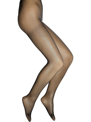 Dore File Külotlu Kadın Çorap %89 Polyamid %11 Elastan İnce Siyah File Desen