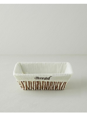 English Home Navera Kağıt Ekmek Sepeti 23,5X18X8 cm Krem