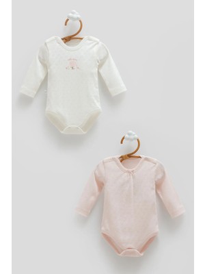 Caramell All Tıme Gırl Ikili Çıtçıtlı Kız Body - Pembe - 68-74 cm Pembe