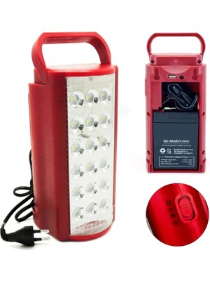 Marsilyan 24 Büyük Ledli 80 Saat Yanan Powerbank Özellikli Akülü LED Işıldak