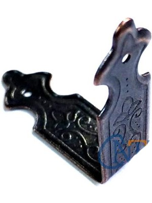 Marsilyan Dekoratif Sandık, Kutu Kenarı, 11X32MM, Eskitme, 100 Adet