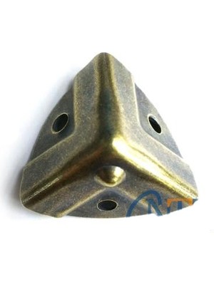 Marsilyan Dekoratif, Kutu, Sandık Köşesi - 35X22 Mm, Küçük, Antik, 1 Adet