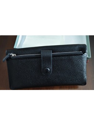 Mercan Bags Kadın Hakiki Deri-Kart Çıkmalı- Çok Göz Detaylı Fermuarlı Özel Tasarım Cüzdan